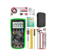 Multimetro Digitale, Multimetri RMS Misuratore di corrente AC/DC Voltimetro Multimetro digitale 19999 conteggi Vero tester di tensione professionale(Groen)