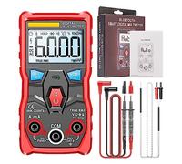 Multimetro digitale Multimetro Analogico Digitale Bluetooth 6000 Conta Il Misuratore Del Tester Automobilistico Di Capacità Di Tensione Di Corrente AC/DC True RMS (Color : Red PRO)