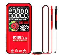 Multimetro digitale, Multimetro digitale 9999 Conta 3,5 "Display a colori LCD DC Tensione di condensatore AC a diodo NCV Ohm Hz Tester continuità(No Battery Red)
