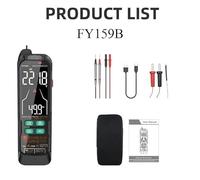 Multimetro digitale, Multimetro intelligente di ricarica USB Professionale digitale AC DC Rilevatore di tensione di corrente Pen Tester di portata automatica(FY159B)