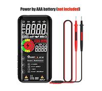 Multimetro digitale, MUSOOL MT10 / MT11 Multimetro digitale 9999 conteggi da 3,5 "Display a colori LCD DC AC Condensazione di tensione Contenitore diodi NCV Ohm Hz Tester(MT10 AAA Battery)