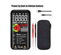 Multimetro digitale, MUSOOL MT10 / MT11 Multimetro digitale 9999 conteggi da 3,5 "Display a colori LCD DC AC Condensazione di tensione Contenitore diodi NCV Ohm Hz Tester(MT11 USB Charging)