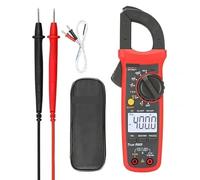 Multimetro Digitale, Pinza amperometrica Tester di tensione e temperatura corrente digitale LCD AC/DC NCV Multimetro a vero valore efficace(202+)
