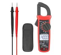 Multimetro Digitale, Pinza amperometrica Tester di tensione e temperatura corrente digitale LCD AC/DC NCV Multimetro a vero valore efficace(201+)