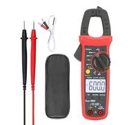 Multimetro digitale, Pinza amperometrica Tester di tensione e temperatura Pinza di corrente digitale LCD AC/DC NCV Multimetro a vero valore efficace(204+)