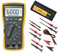 Multimetro Digitale Portatile Con Kit Di Accessori 600V Ac/Dc 10A Ac/Dc