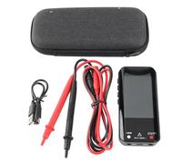 Multimetro digitale portatile con schermo LCD a colori e batteria ricaricabile da 800 mAh - Voltmetro intelligente con range automatico per tensione CA CC 600 V, resistenza 60 MΩ,