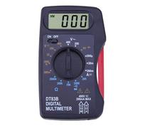 Multimetro digitale portatile da 1999 conteggi, mini amperometro tascabile, voltmetro, misuratore di corrente, tensione e ohm, test della capacità della batteria