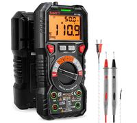 Multimetro digitale professionale auto, TRMS 6000, LED, misura tensione, corr...