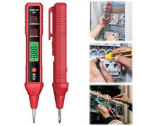 Multimetro digitale, Tester di tensione CA senza contatto Penna digitale Display LCD Rilevatore di punti di interruzione del cavo Allarme sonoro e luminoso
