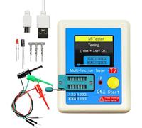 Multimetro Digitale, Tester for transistor LCR-T7 TFT Diodo Triodo Misuratore di capacità LCR Misuratore ESR NPN PNP MOSFET IR Tester multifunzione Multimetro
