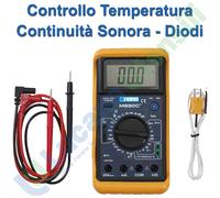 Multimetro Digitale Tester Professionale FERVI Ampere AC DC Diodi Voltmetro T050