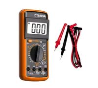 Multimetro Digitale Tester Professionale Tascabile con Cavi Puntali Display LCD