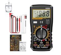 Multimetro digitale Tester | Rivelatore auto ad alta precisione 1999 conti | Multimetro automatico,Per uso domestico elettrico industriale professionale