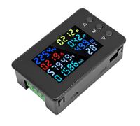 Multimetro Digitale Voltmetro Amperometro AC50â300V 100A Schermo LCD a Colori Nero