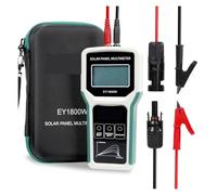 Multimetro for pannelli fotovoltaici da 1600 W - Test MPPT, display LCD, tensione a circuito aperto, protezione sovracorrente e sovratensione(1800W)