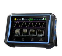 Multimetro per oscilloscopio, 2C53P Touch Screen Generatore Di Segnale Multimetro Oscilloscopio Digitale Portatile 3in1 2 Canali 50 MHz 250 Ms/S 19999 Conteggi,per la misurazione