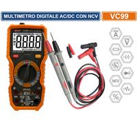 MULTIMETRO TESTER DIGITALE PROFESSIONALE AC/DC IEC/EN 61010-1 CAT III 1000V