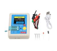 Multimetro transistor tester LCRT7 con 3 schermi TFT da 5 pollici, supporta LCR ESR NPN PNP MOSFET e test diodi con spegnimento automatico e decodifica remota a infrarossi