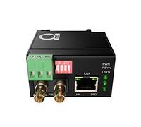 MultiMode ST 850nm Mini Size DIN Rail Mount Industrial Type-Universal Gigabit 1000Base-SX & Fast Ethernet 100Base-SX - Convertitore multimediale in fibra ottica - Porta UTP Autosensing 10/100/1000