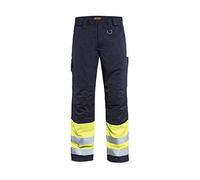 Multinorm D92 - Pantaloni invernali, colore: blu navy/giallo
