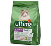 Multipack! 2 x Ultima Cat Crocchette per gatti - Sterilized Hairball Tacchino (2 x 7,5 kg)