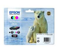 Epson C13T26364010 Cartuccia a Getto d'Inchiostro 26Xl T2636 Claria Multipack 4, da 41.3 ml