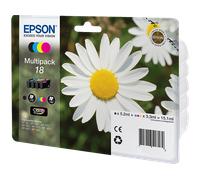 Multipack 4 cartucce EPSON Margherita 18 Nero, Giallo, Ciano, Magenta