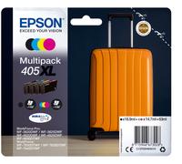 MULTIPACK 4 CARTUCCE INCHIOSTRI ORIGINALI EPSON 405XL SERIE TROLLEY NERO +COLORI