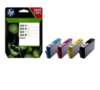 MULTIPACK 4 CARTUCCE ORIGINALI HP 364 N9J73AE BK C M Y