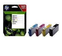 Multipack 4 Cartucce Originali HP 364 N9J73AE Bk C M Y