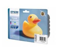 Multipack 4 Cartuccia Epson T0556 (C13T05564010) Nero e Colore Originali