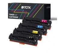 Multipack (4) Toner CMYK (Ciano Magenta Giallo Nero) Compatibile con HP Color laserJet, LaserJet Pro, Laserjet Pro Canon LBP - Sostituisce 125A (CB541A) / 128A (CE321A) / CRG-716 (1979B002)