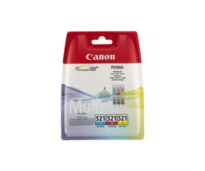 MULTIPACK CANON CLI-521C-M-Y 2934B010AA CARTUCCIA ORIGINALE PER CANON Ip3600,IP4
