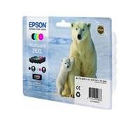 Cartuccia stampante Epson 26XL (C13T26364012) - 4 colori Alta capacità Multipack