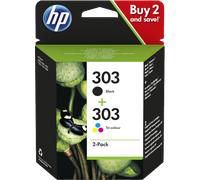 HP Confezione da 2 cartucce di inchiostro nero/in tricromia originali 303