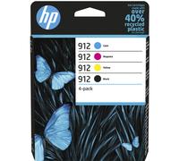 HP Confezione da 4 cartucce di inchiostro nero, ciano, magenta, giallo originali 912