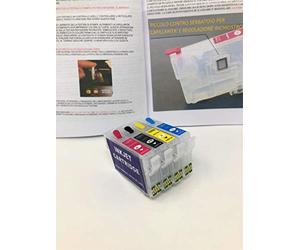 Multipack cartucce vuote ricaricabili Autoreset compatibili con Epson 502XL 502 per stampante xp-5100 xp-5105 wf-2860dwf wf-2865dwf wf-2860 wf-2865