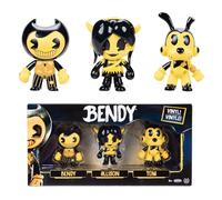 Multipack di Action Figures Bendy & the Ink Machine da 6,35 cm (2,5 in), Licenza Ufficiale Jakks Pacific, Include Bendy, Allison e Tom, Figure Articolate da Collezione Perfette per Ragazzi