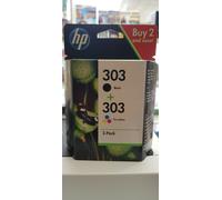 HP Confezione da 2 cartucce di inchiostro nero/in tricromia originali 303