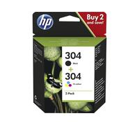 Multipack HP originali HP 304 Nero e Tricromia 3JB05AE Confezione da 2 cartucce