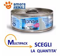 MULTIPACK Monge Cat DELICATE - Con Pollo e Calamari da 80 grammi