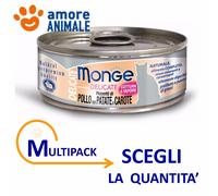 MULTIPACK Monge Cat DELICATE - Pollo con patate e carote 80 grammi