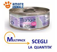 MULTIPACK Monge Cat DELICATE - Pollo, Omelette e Acciughine da 80 grammi