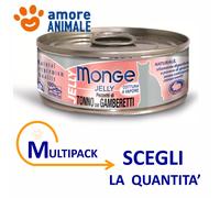 MULTIPACK Monge Cat JELLY - Tonno e Pollo con Gamberetti 80 gr. per gatto