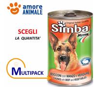 MULTIPACK Monge Simba Bocconi Cane 1230 gr. GUSTI VARI - Cibo umido per cani