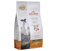Multipack risparmio! 2 x 1,2 / 8 kg Almo Nature HFC Crocchette per cani - 2 x 1,2 kg HFC Adult XS-S Pollo