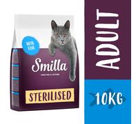 Multipack risparmio! 2 x 10 kg Smilla Crocchette per gatti - Adult Sterilised con Pesce