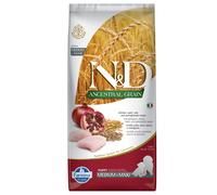Multipack risparmio! 2 x 12 kg Farmina N&D Crocchette cane - Ancestral Grain Puppy Medium & Maxi Pollo e Melograno