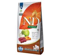 Multipack risparmio! 2 x 12 kg Farmina N&D Crocchette cane - Grain Free Pumpkin Adult Medium/Maxi Cervo, Zucca e Mela